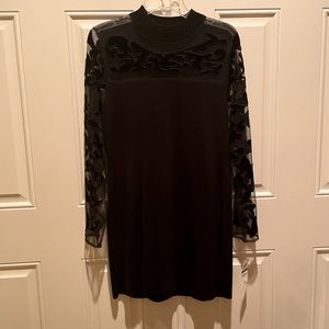 NWT - INC International Concepts Stunning Black Tunic!  NWT  Size XL